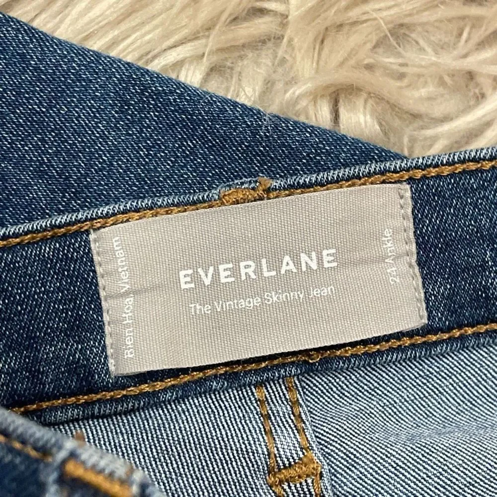 Everlane buttonfly ankle jeans size 24
